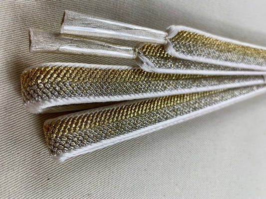 KIMONO OBI Belt Tie Vintage Silk Kimono Cord OBIJIME ”silver,gold”