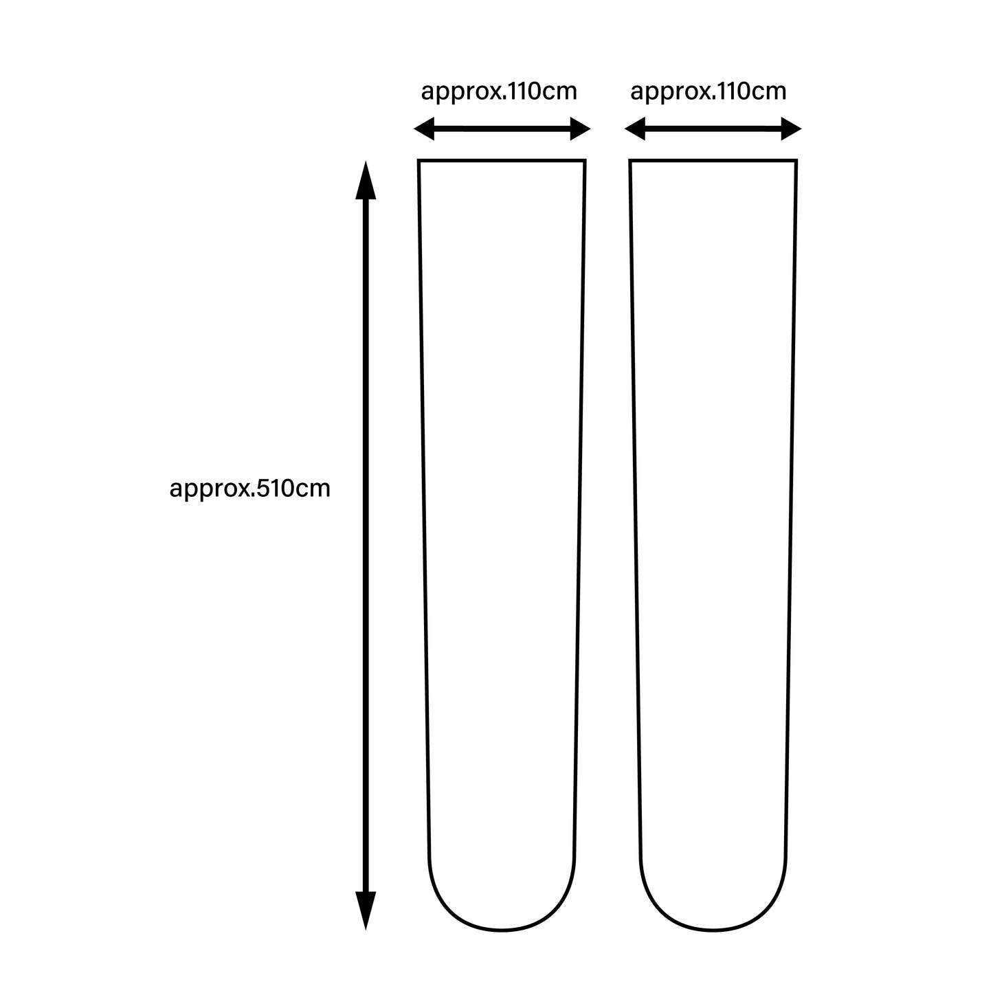 Without Box- UKIYO-E Over-the-knee socks / BLACK