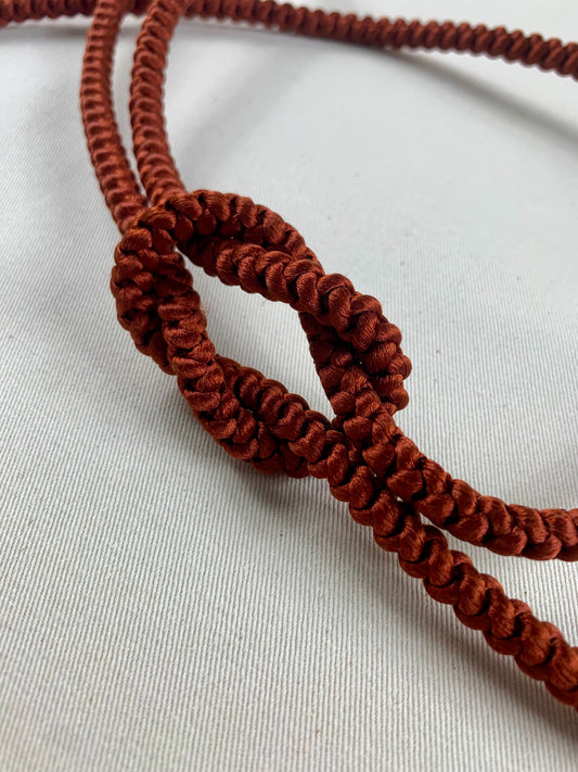 KIMONO OBI Belt Tie Vintage Silk Kimono Cord OBIJIME”brown”