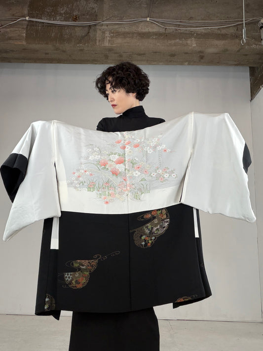 VINTAGE BLACK HAORI "BLK151"