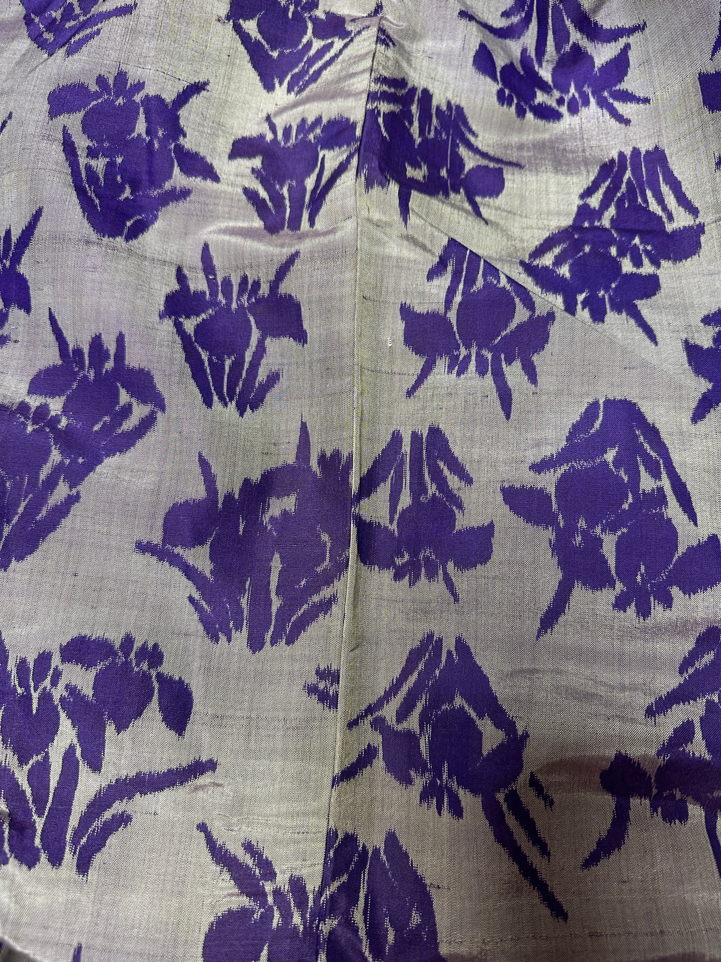 Antique Small size KIMONO "meisen murasaki"