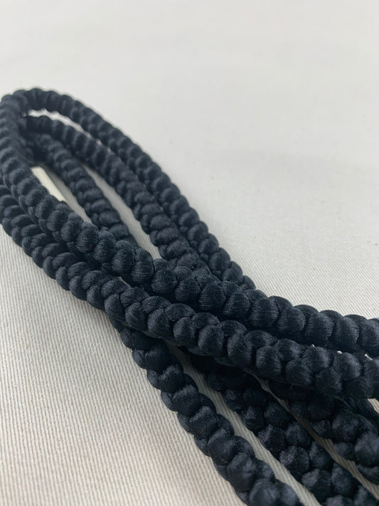 KIMONO OBI Belt Tie Vintage Silk Kimono Cord OBIJIME”black,maru"