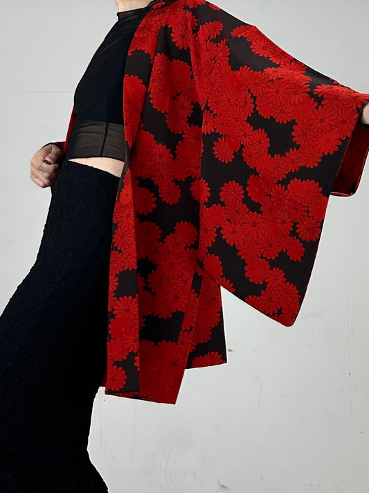 KAWAII HAORI "Komon Red"
