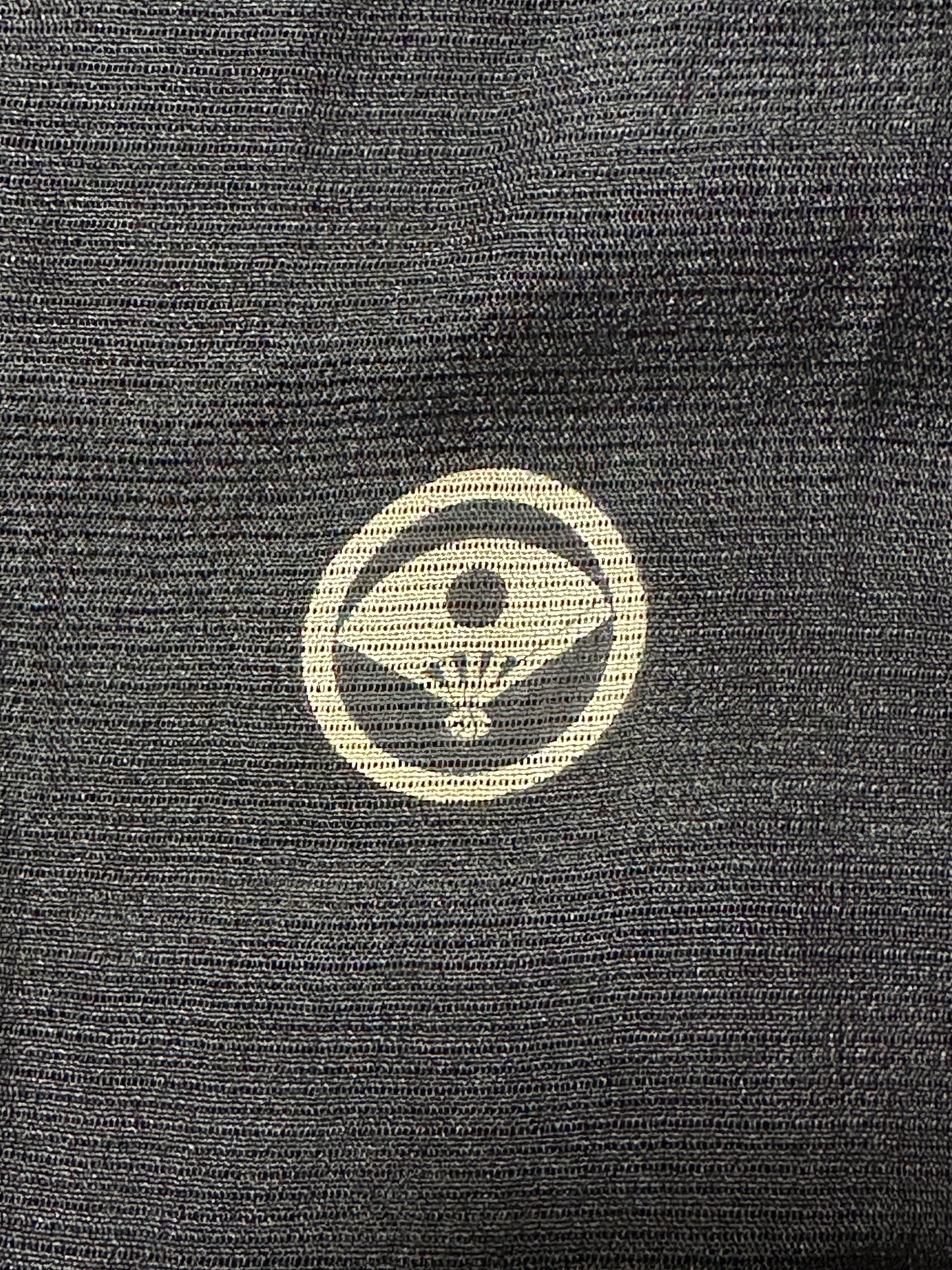 BLACK HAORI SHEER "men's Montsuki 001"