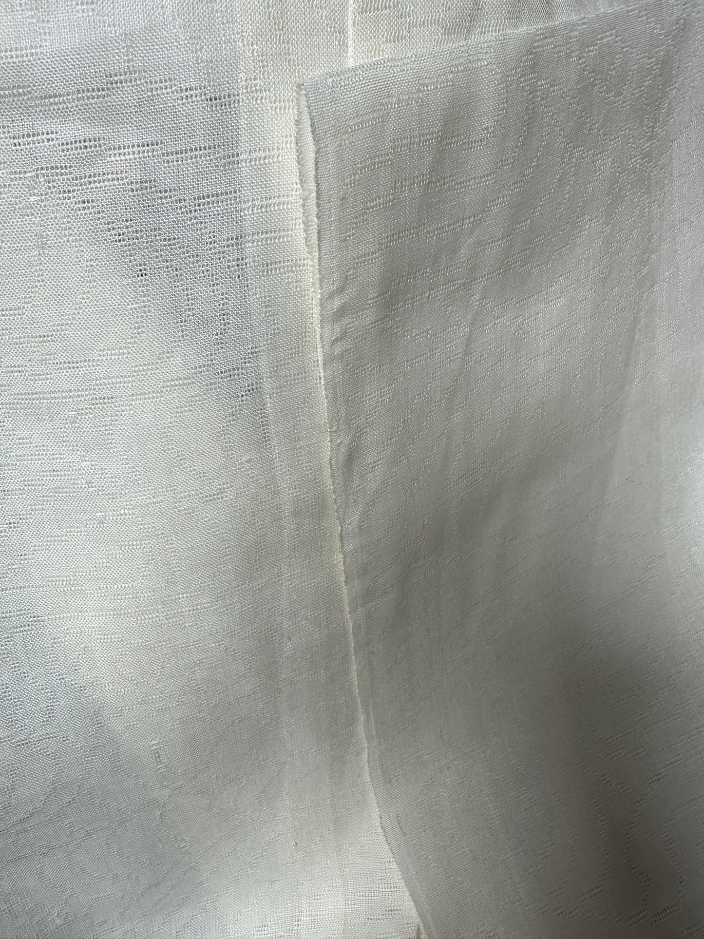 VINTAGE SHEER KIMONO "nagajyuban shiro"