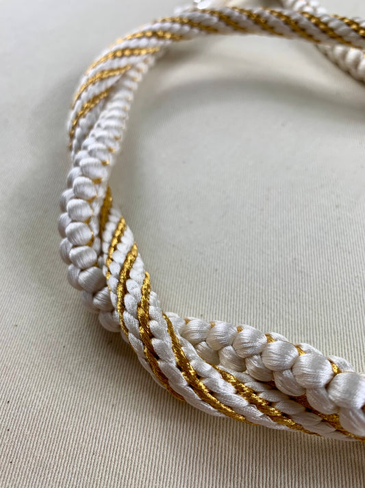 KIMONO OBI Belt Tie Vintage Silk Kimono Cord OBIJIME”gold,white,mix”