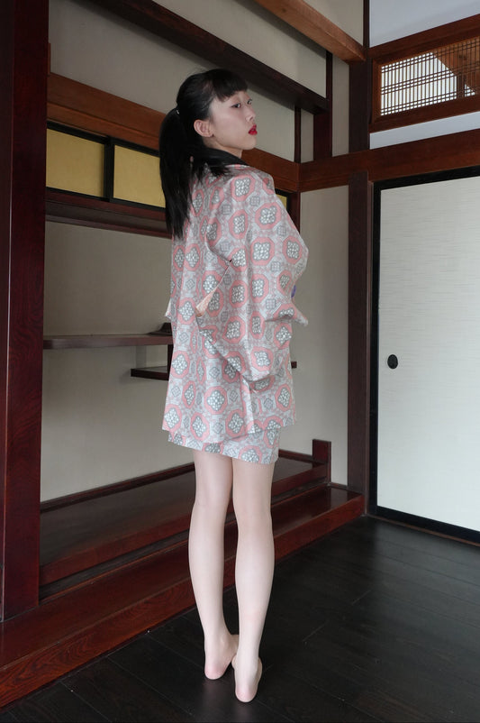 Made to Order — Style "AIC003" — Vintage Tsumugi Haori & Kimono Skirt Set