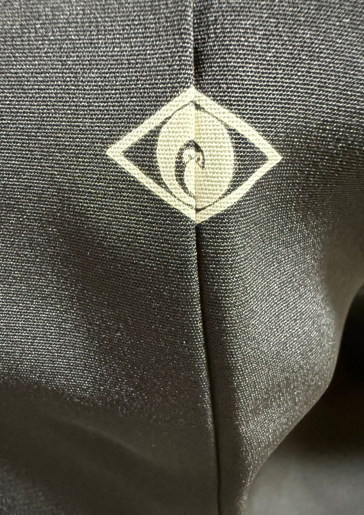 VINTAGE BLACK HAORI "glitter, sasa"