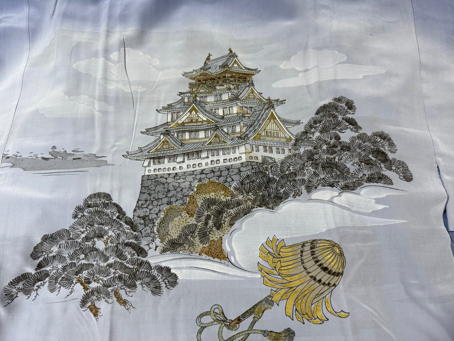 VINTAGE NAGAJYUBAN "castle" *damage large size