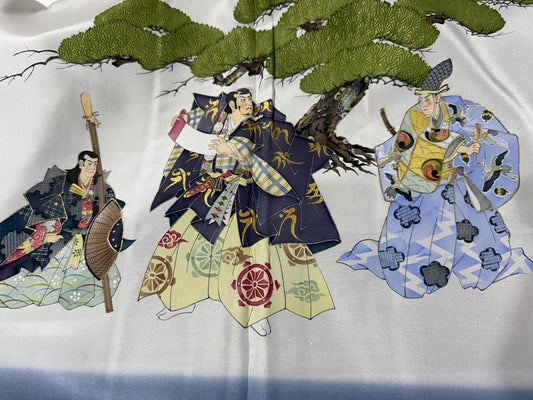 VINTAGE KAWAII HAORI oversized "oshima, rare kabuki, art Liningm, curated selection"