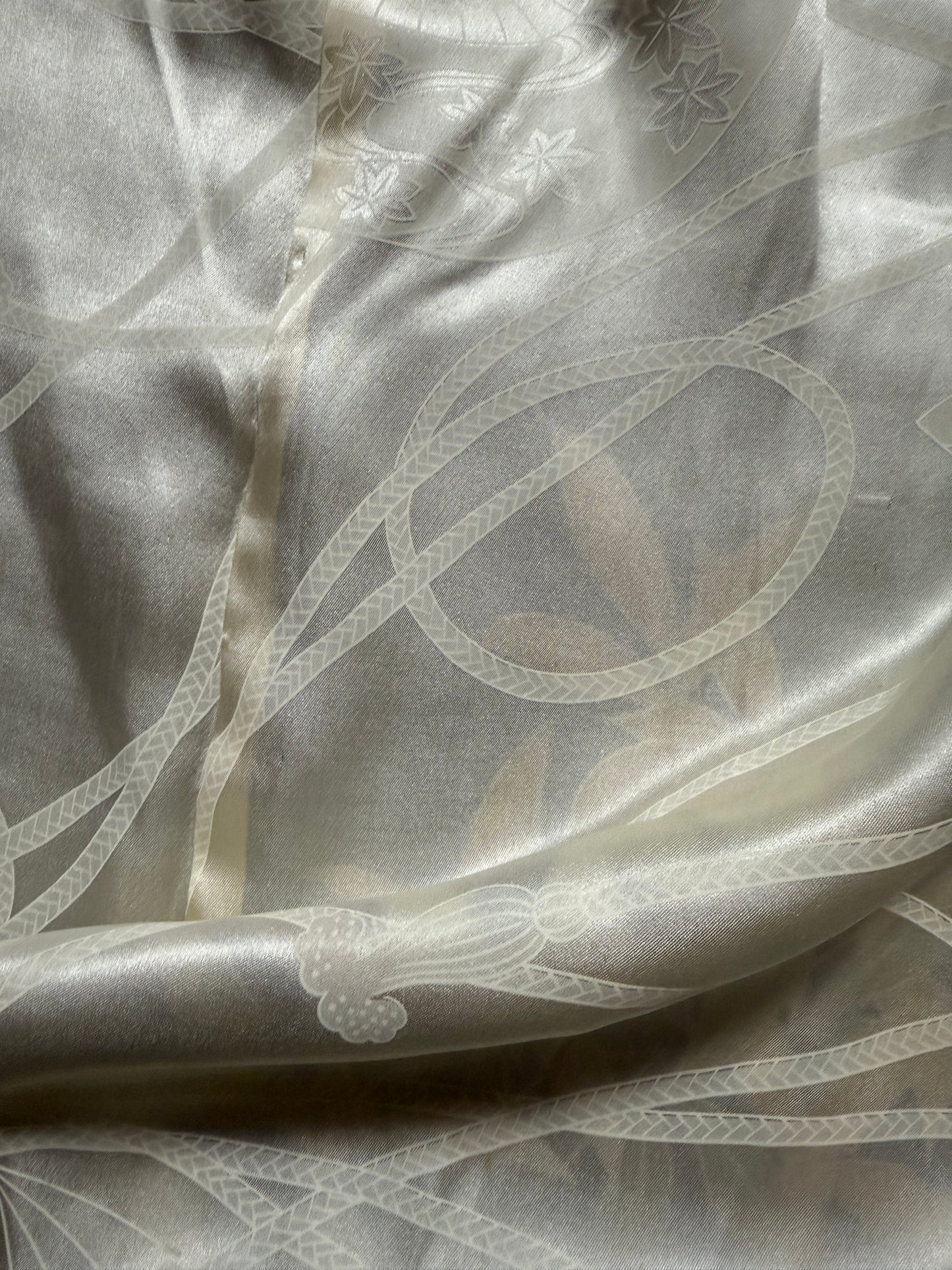 VINTAGE BLACK HAORI "painted, senryo" *damage