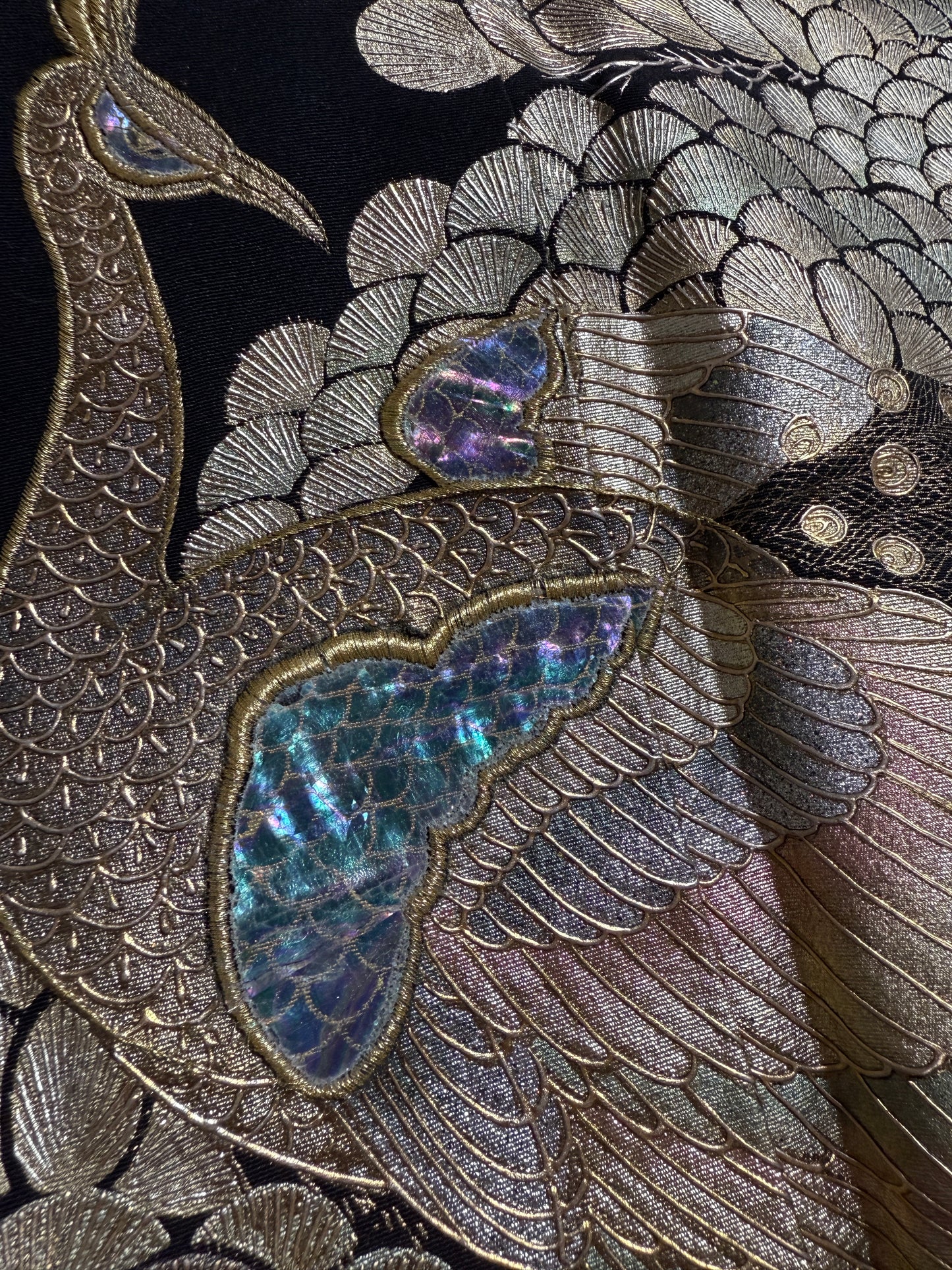 EDO-ZUMA SKIRT UPCYCLED FROM JAPANESE KIMONO "001"