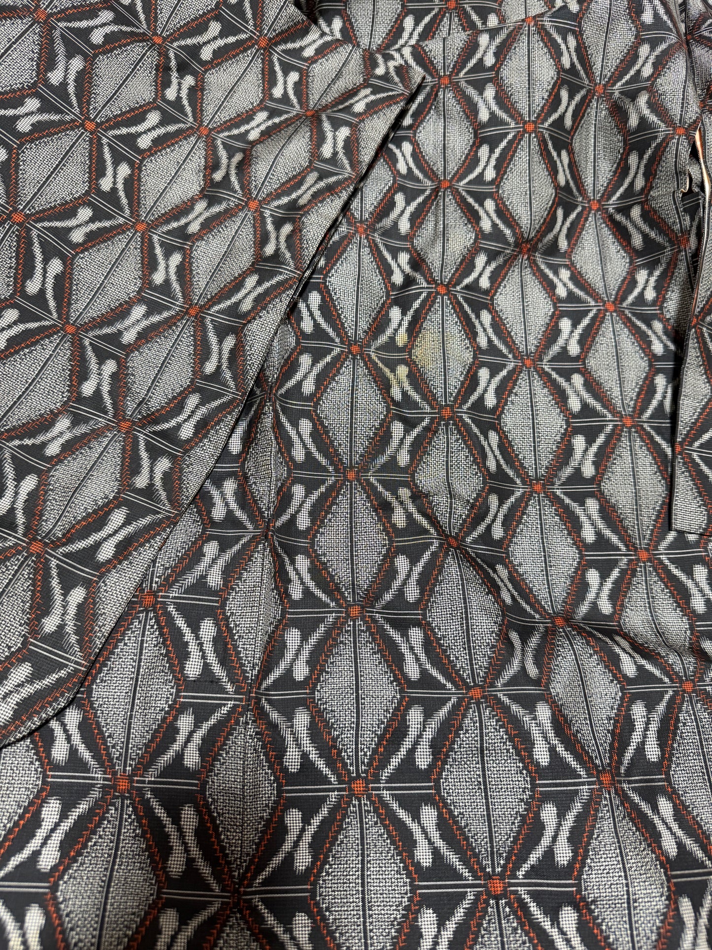 VINTAGE KAWAII HAORI "tsumugi, murayama oshima, " shoushi *damage