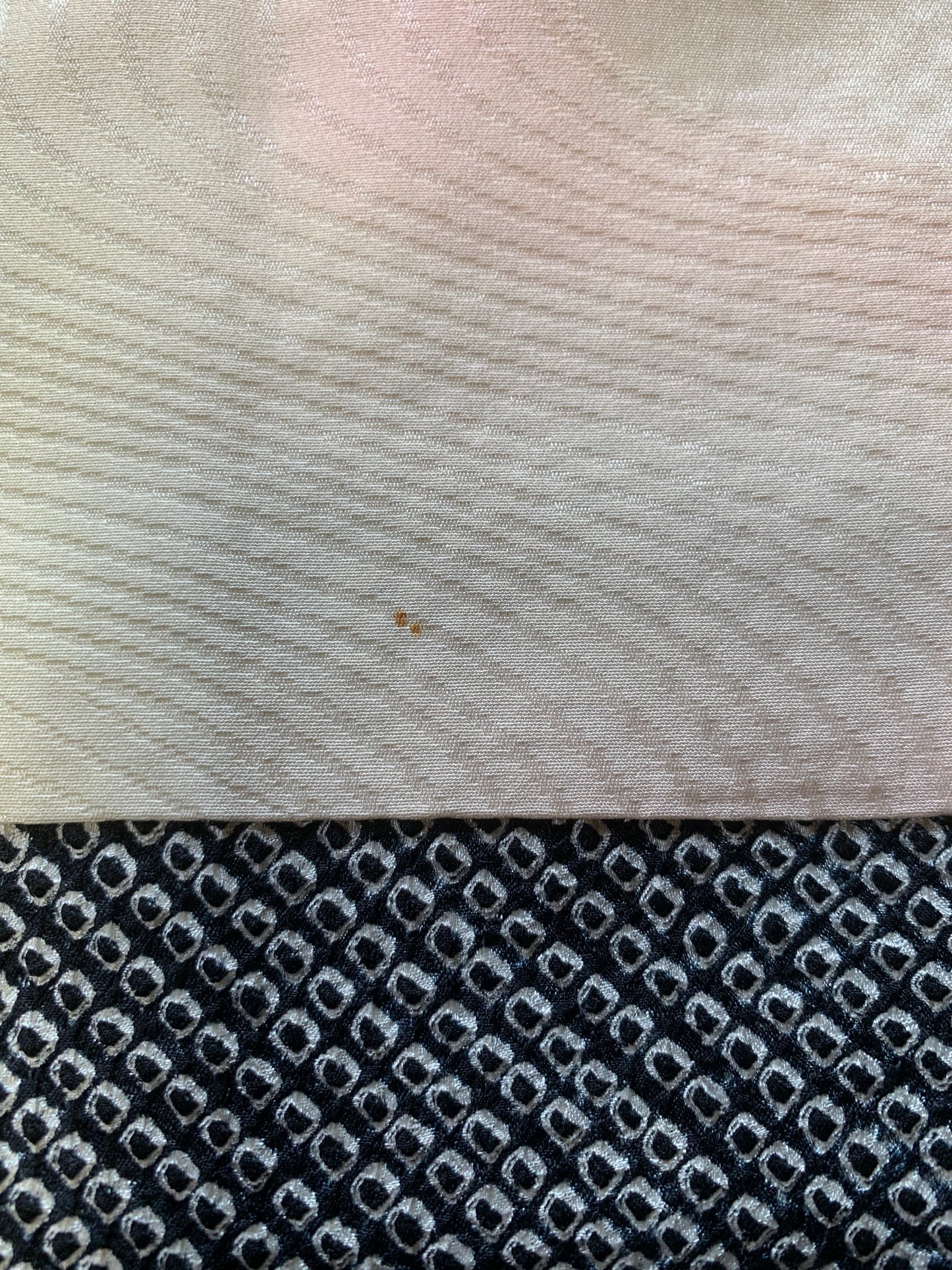 VINTAGE SHIBORI HAORI "black, bamboo, SIB107" *damage