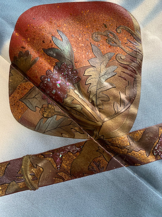 IROTOME SKIRT UPCYCLED FROM JAPANESE KIMONO "IRO128"