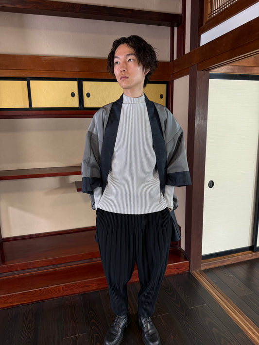 VINTAGE KAWAII HAORI oversized "oshima, OSI206 "