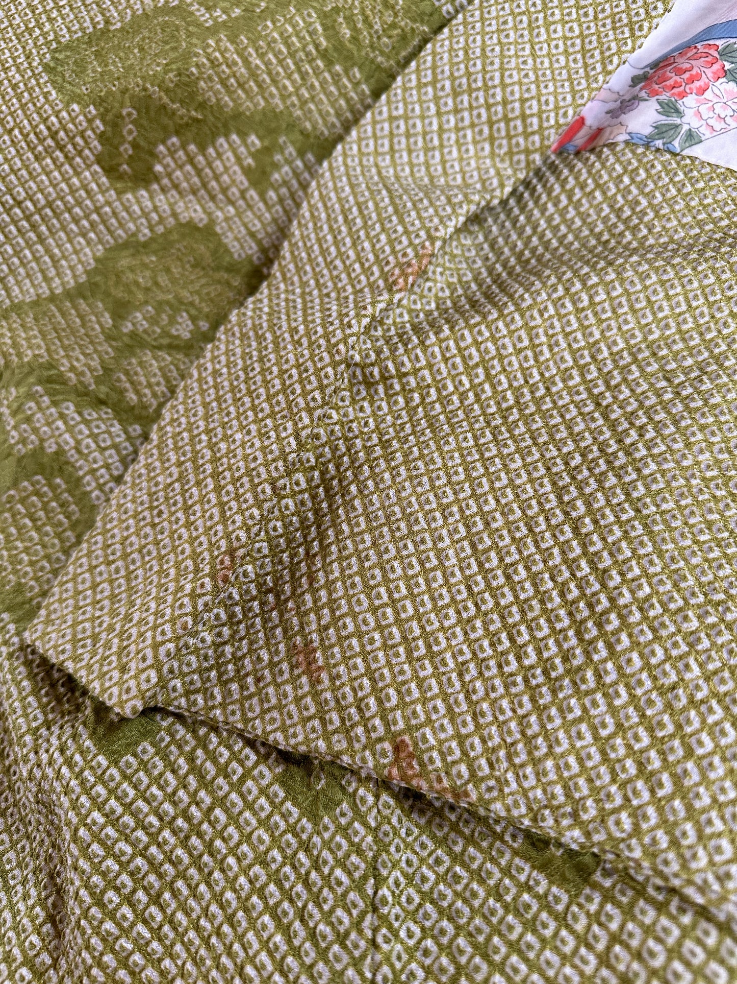 VINTAGE SHIBORI HAORI "matsu" *damage