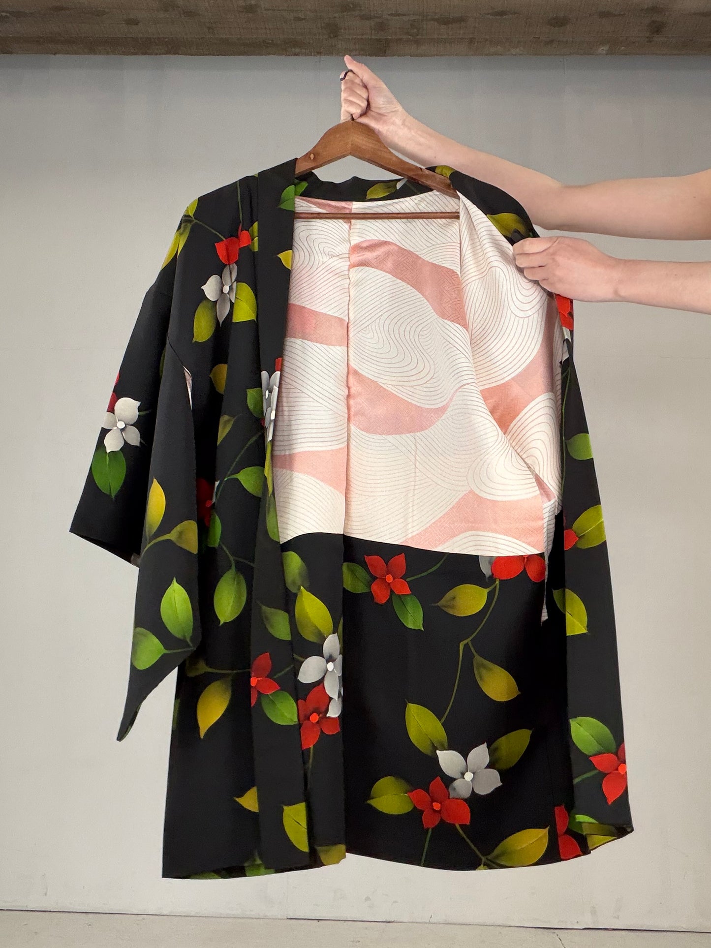 VINTAGE BLACK HAORI "BLK162"