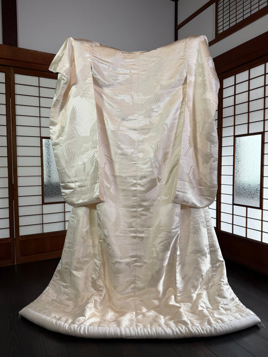 VINTAGE SHIROMUKU "tsuru 002 with glitter"