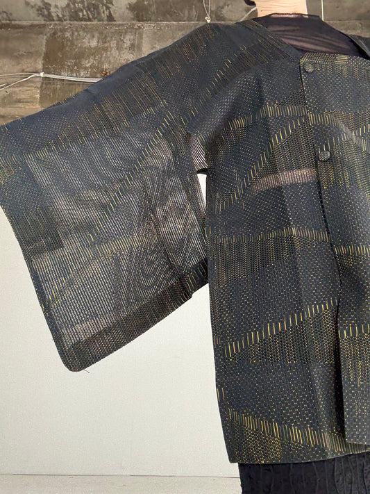 VINTAGE KAWAII MICHIYUKI SHEER “black, yellow”