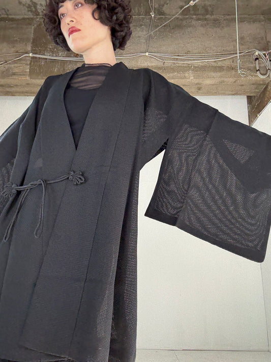 VINTAGE KAWAII DOUCHU-GI SHEER “kuro”