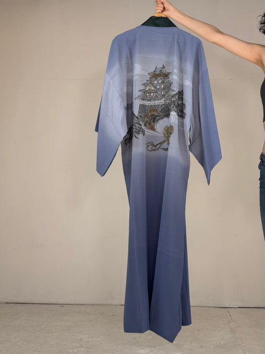 VINTAGE NAGAJYUBAN "castle" *damage large size