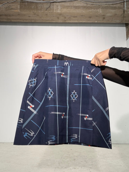 Vintage Tsumugi Haori & Kimono Skirt Set "SAI008 - US 6–8 / UK 10–12 / EU 38–40" — Upcycled from Japanese Kimono