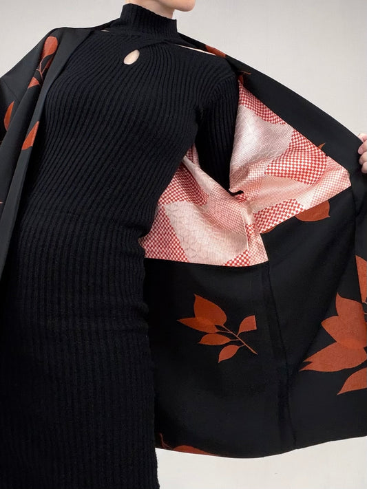 VINTAGE BLACK HAORI "BLK103"