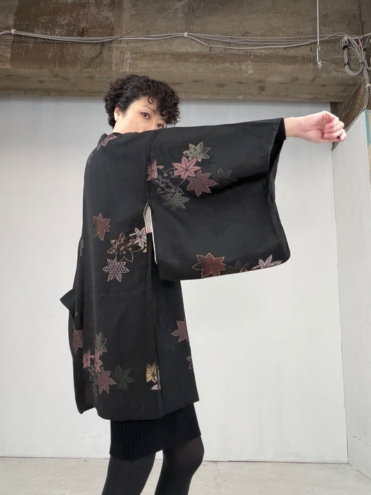 VINTAGE BLACK HAORI "BLK107"