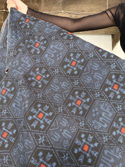 VINTAGE KAWAII HAORI "tsumugi, KAW101"