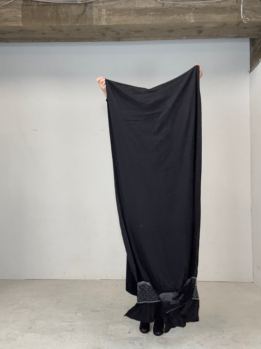 KIMONO HEKO-OBI BLACK SILK