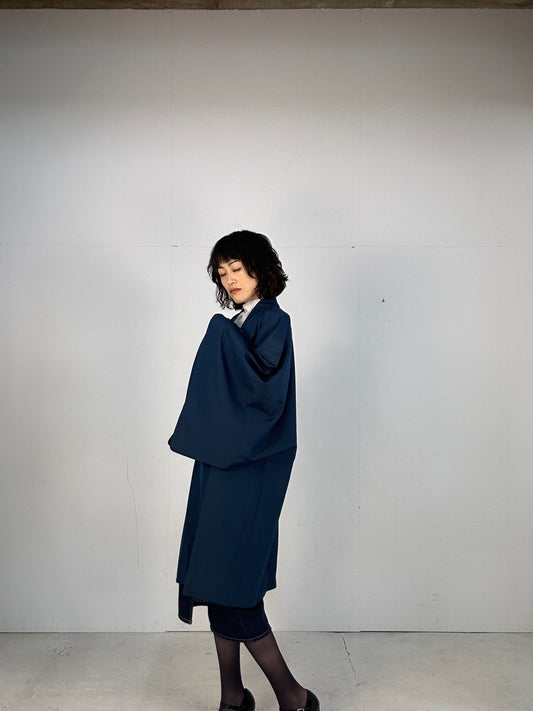 KAWAII HAORI oversized "ao no chekku"