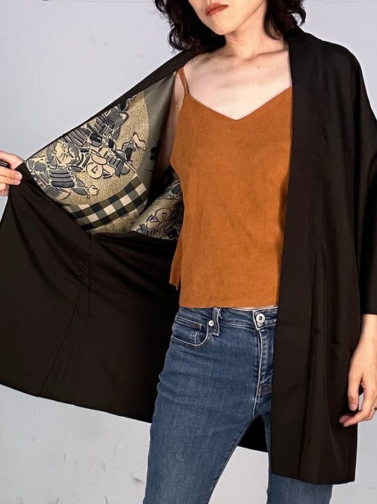 VINTAGE KAWAII HAORI "antique cute Illust"