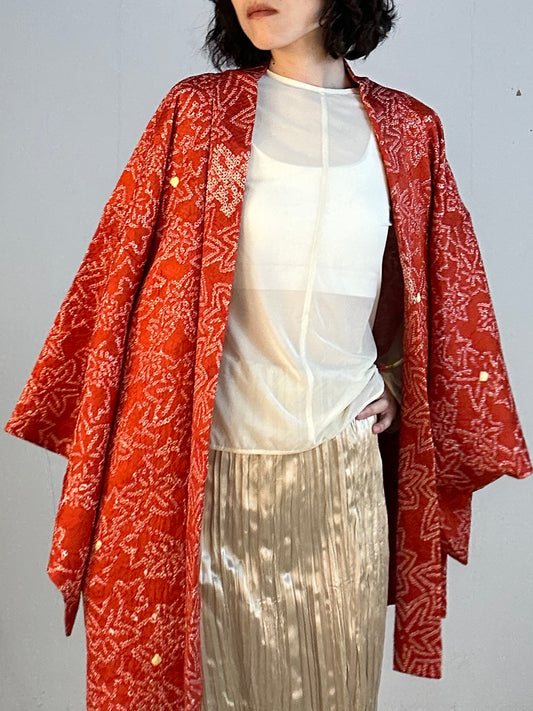 VINTAGE SHIBORI HAORI "012 momiji"