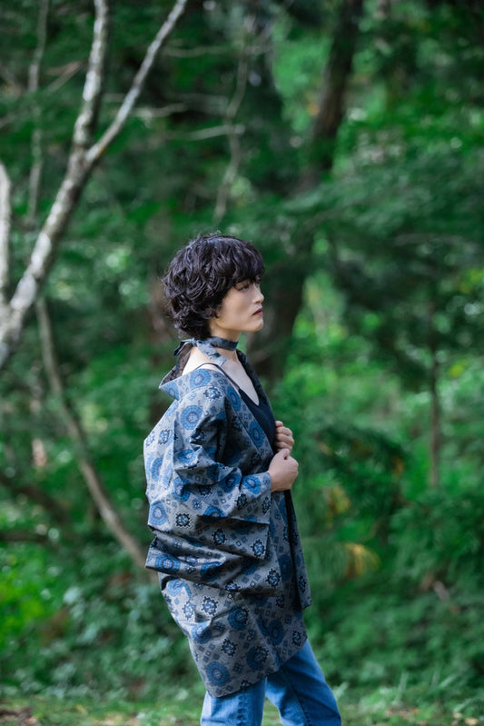 KAWAII HAORI "Tsumugi ao"