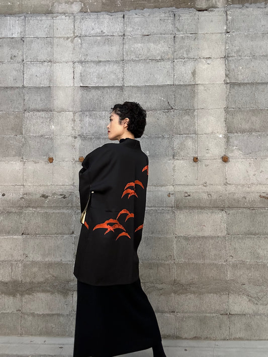 BLACK HAORI "008 yukishiba"