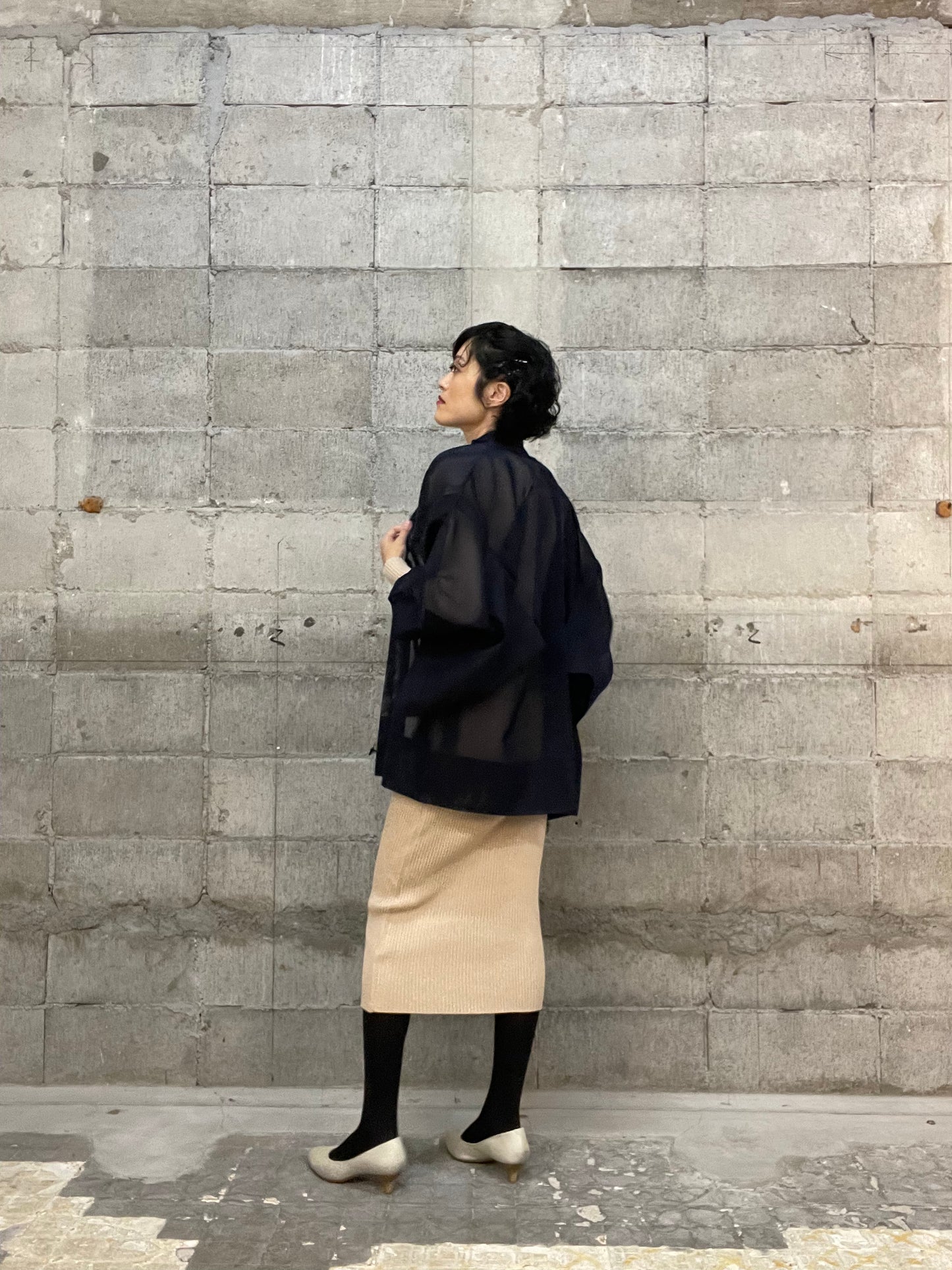 KAWAII HAORI SHEER "ao"