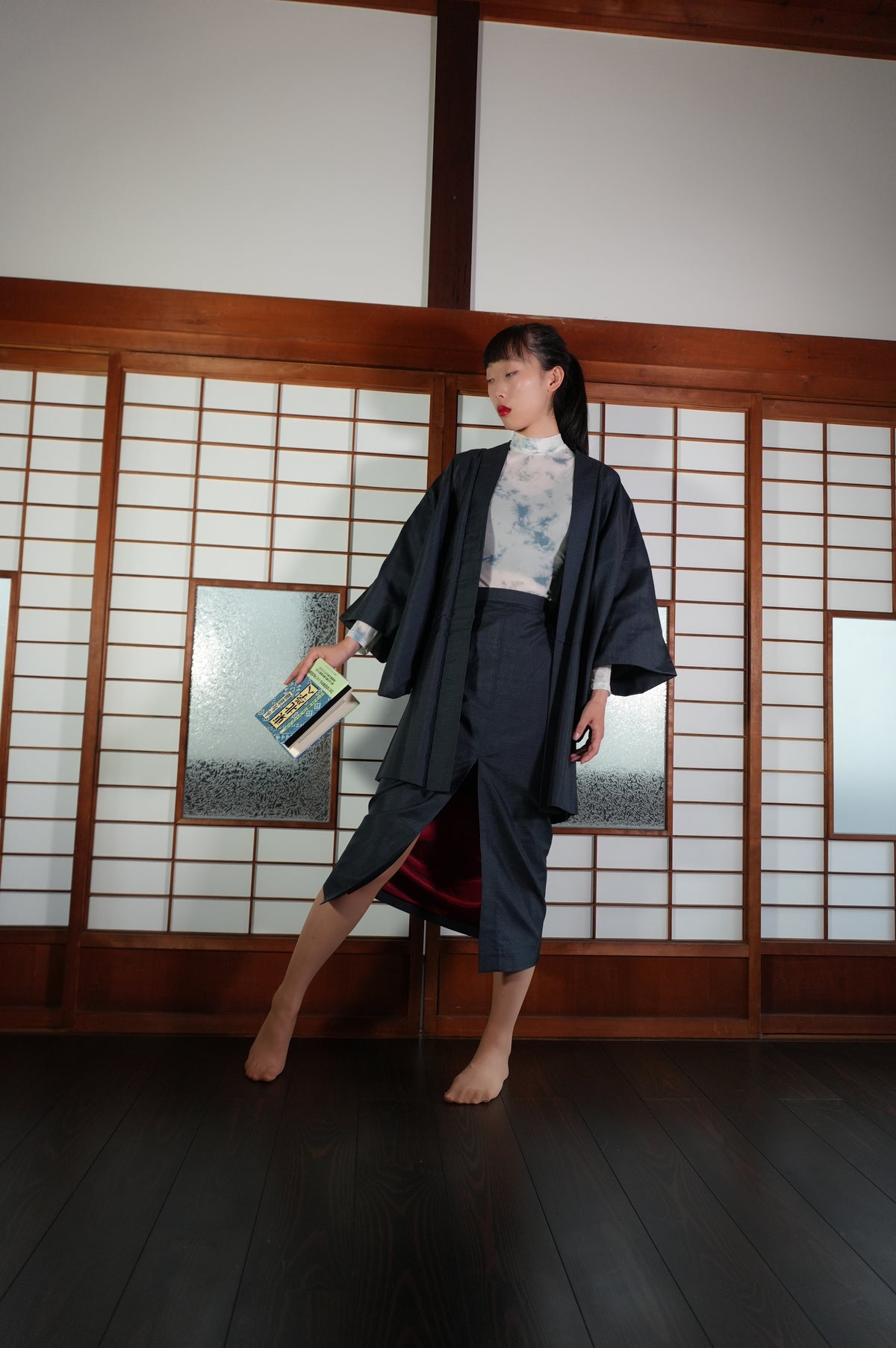 Made to Order — Style "AIC004" — Vintage Tsumugi Haori & Kimono Skirt Set