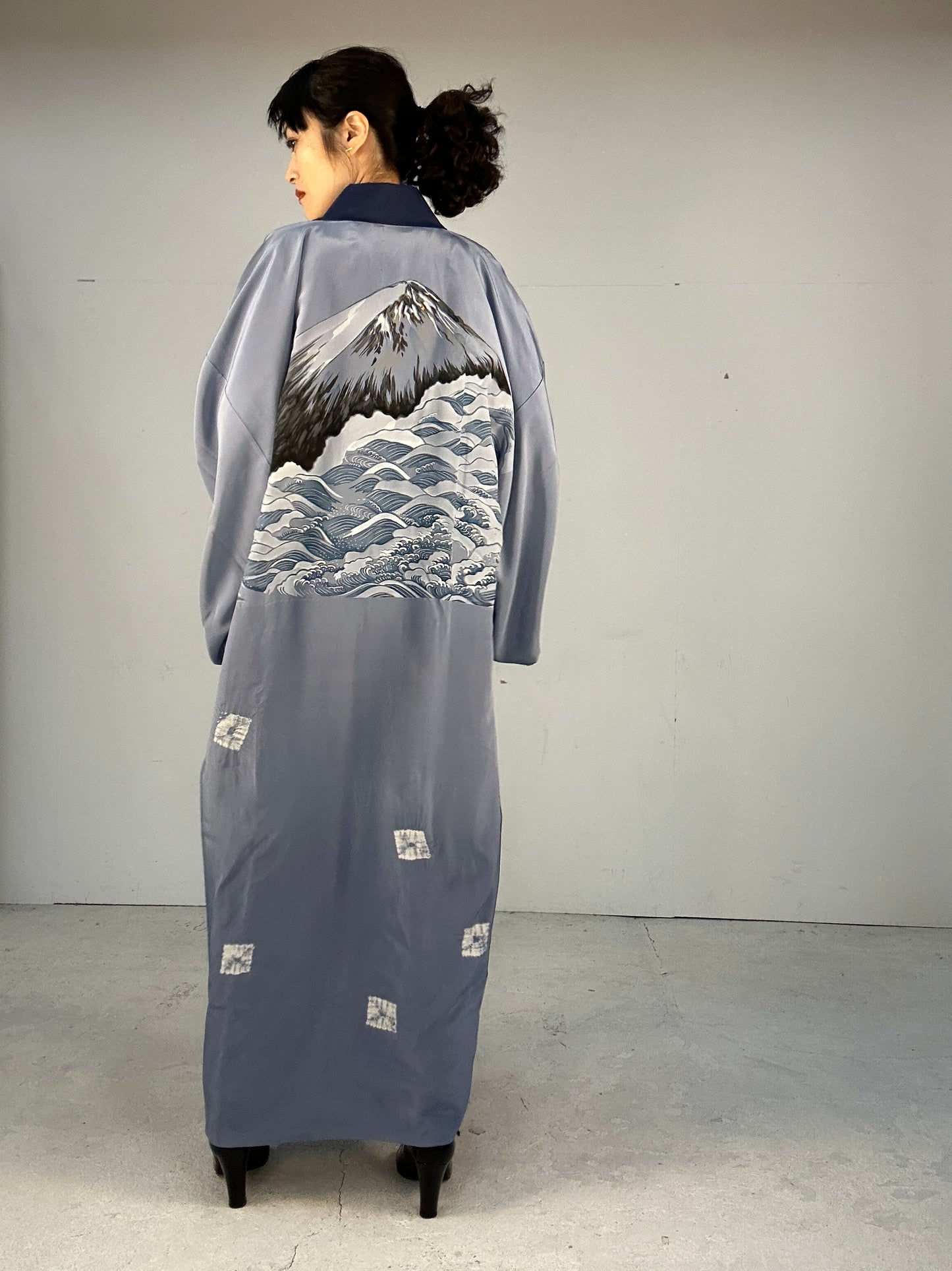 VINTAGE NAGAJYUBAN "yama umi shibori"