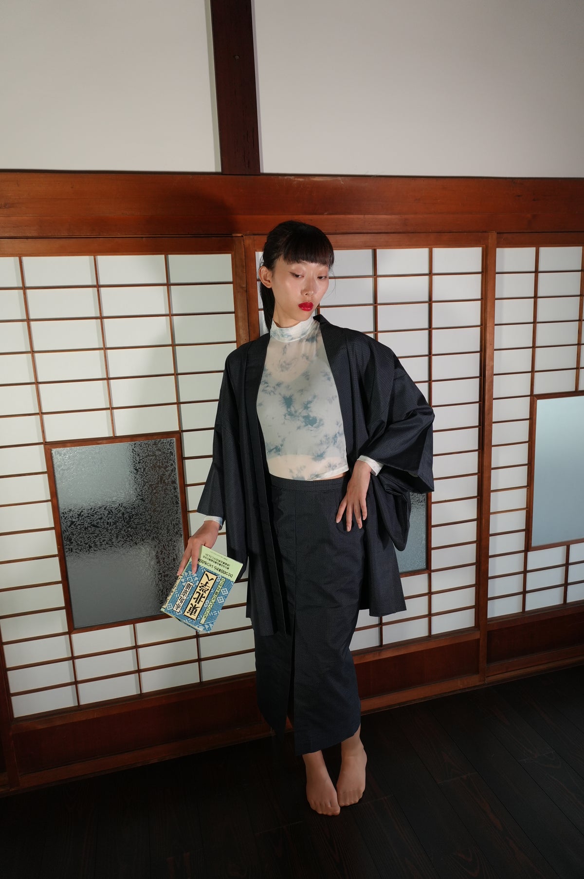 Made to Order — Style "AIC004" — Vintage Tsumugi Haori & Kimono Skirt Set