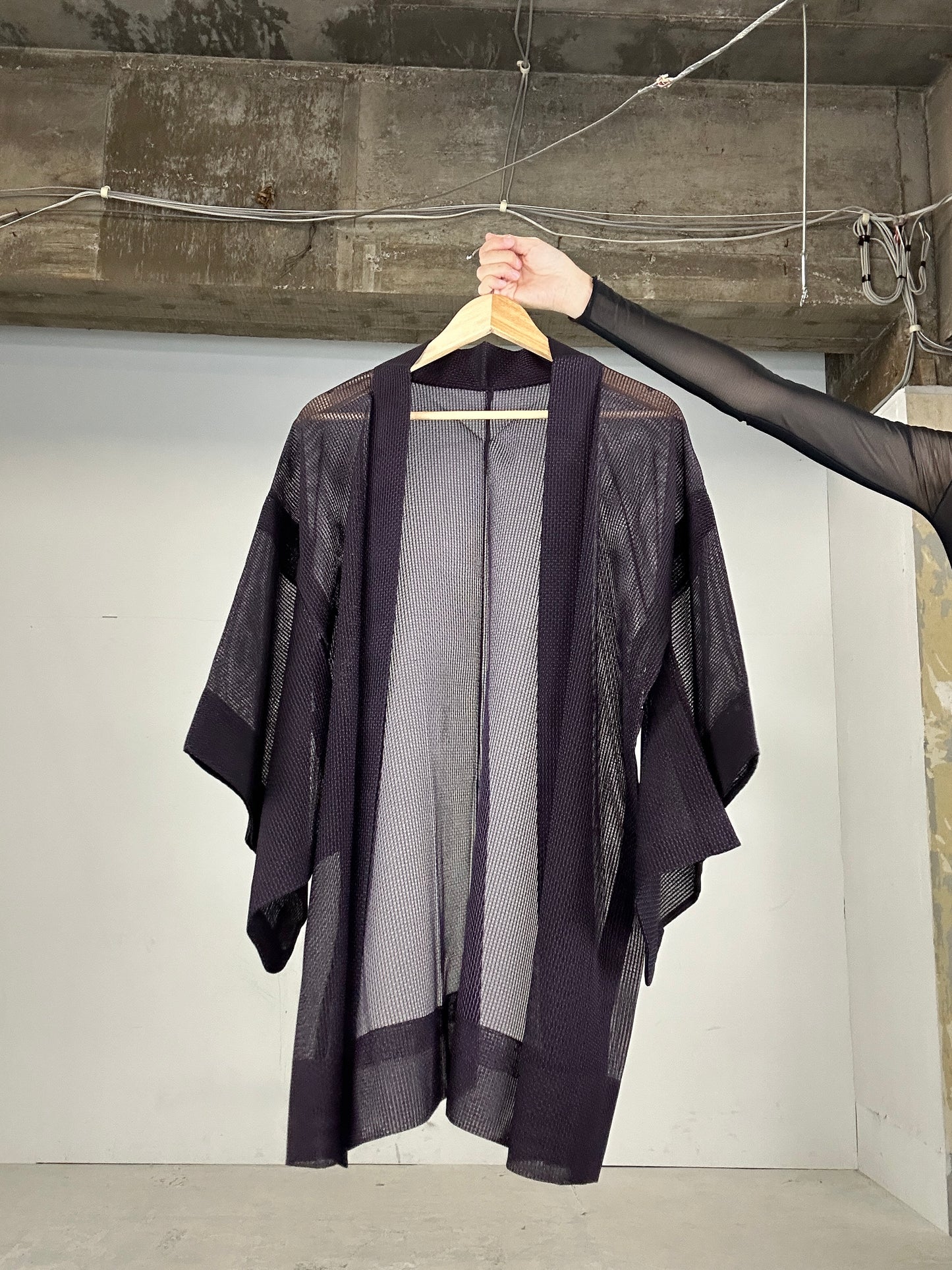 VINTAGE KAWAII HAORI SHEER “murasaki"