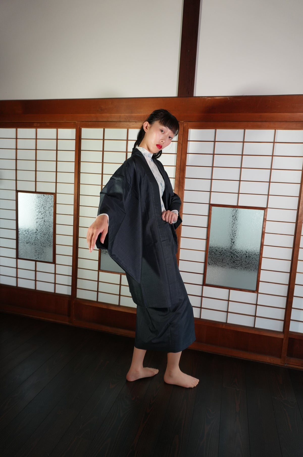 Made to Order — Style "AIC004" — Vintage Tsumugi Haori & Kimono Skirt Set