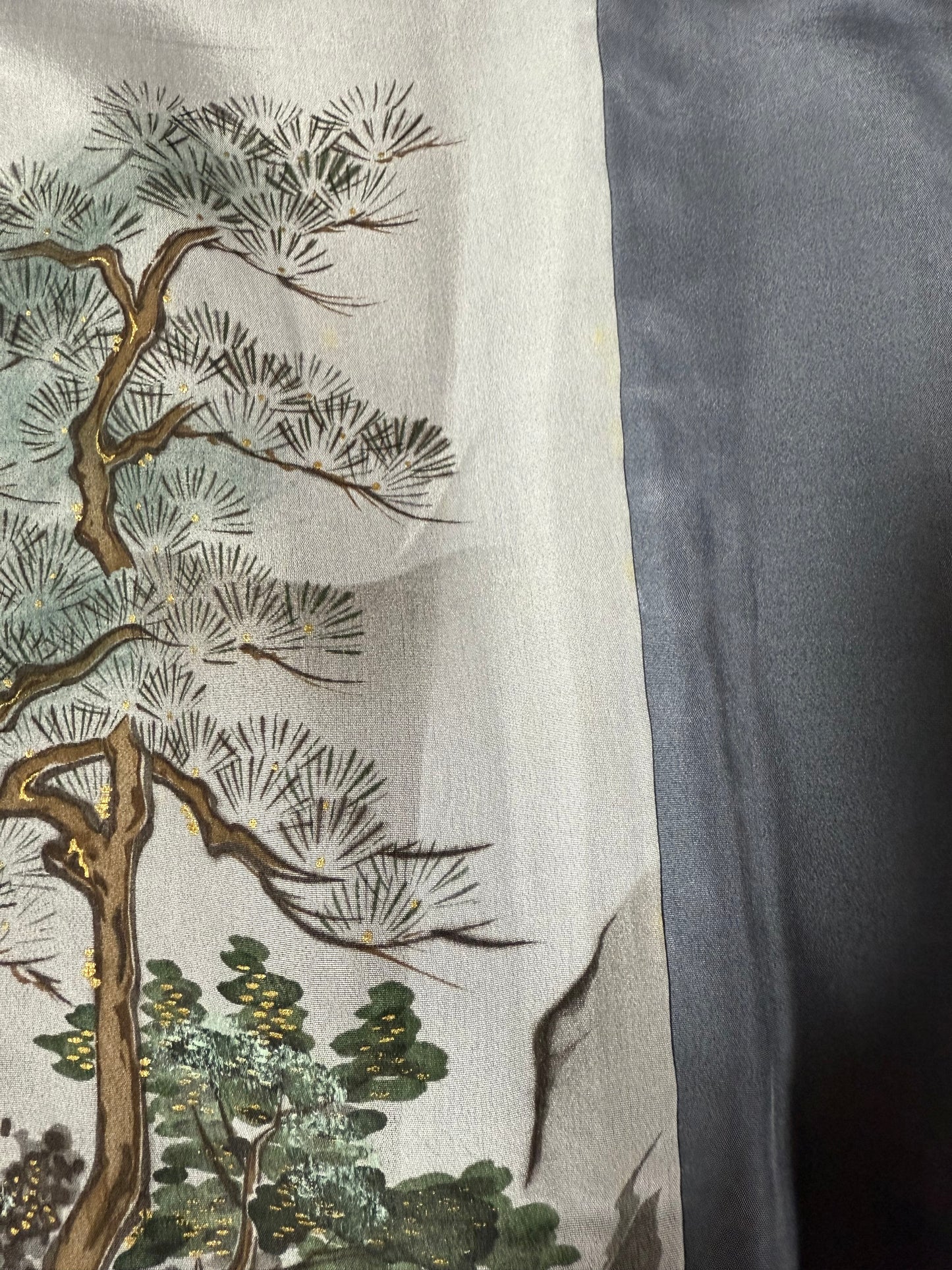 VINTAGE KUROMONTSUKI HAORI "Blue" *damage