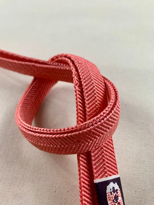 KIMONO OBI Belt Tie Vintage Silk Kimono Cord OBIJIME ”pink,hiraori"