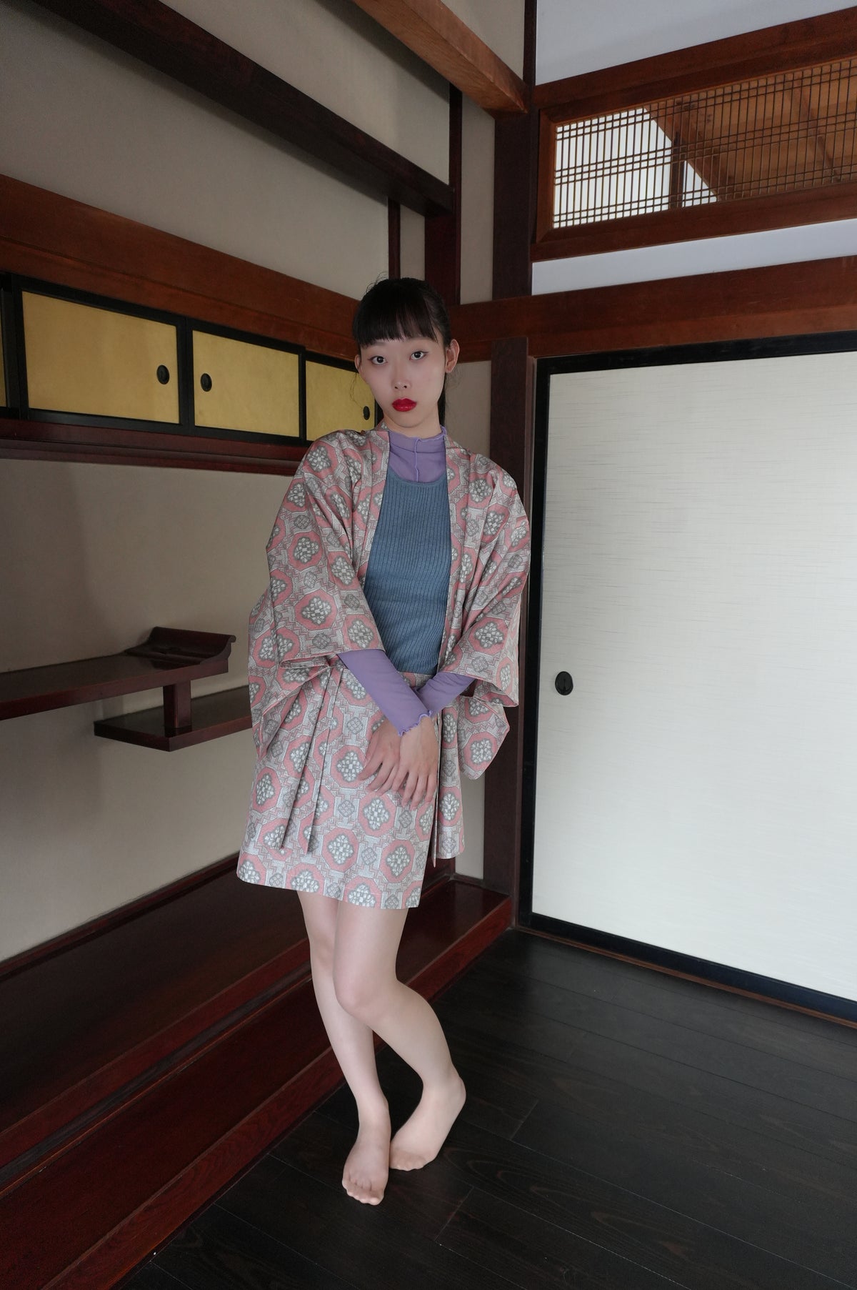 Made to Order — Style "AIC003" — Vintage Tsumugi Haori & Kimono Skirt Set