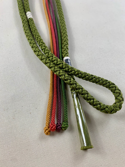 KIMONO OBI Belt Tie Vintage Silk Kimono Cord OBIJIME"green,colorful”