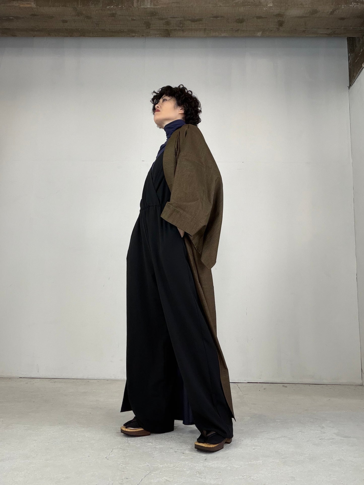VINTAGE TSUMUGI KIMONO "OSK003"