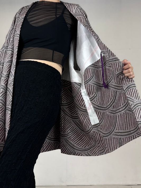 VINTAGE SHIBORI HAORI "yama"