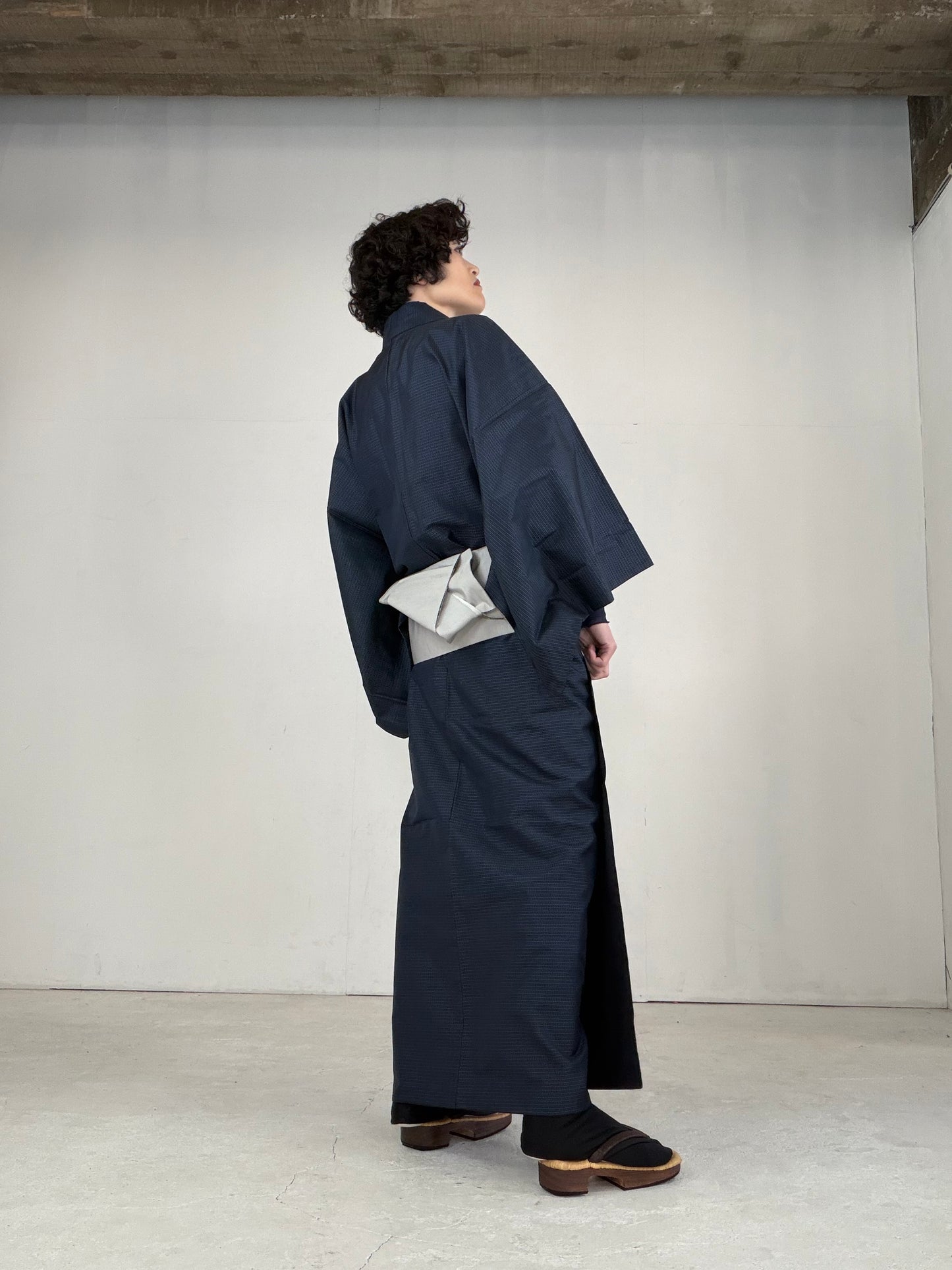 VINTAGE TSUMUGI KIMONO "OSK004"