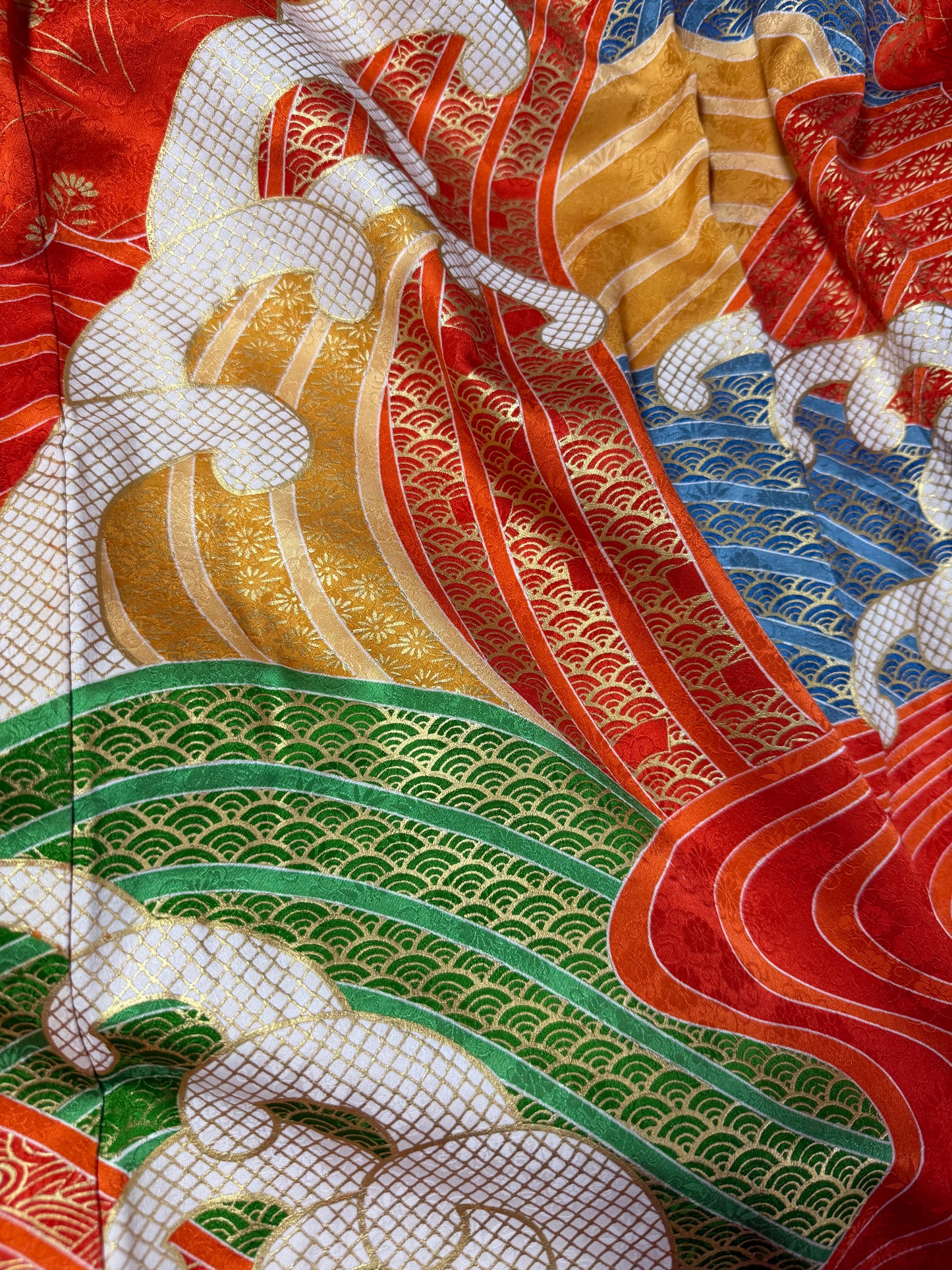 Redefining the Vintage Furisode Collection "shu, gold, nami"